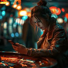 Pengguna bermain live casino menggunakan smartphone dengan antarmuka sederhana dan responsif